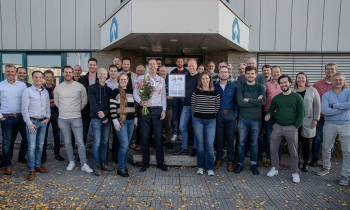 Het team van VSF met het Trede 5-certificaat.
